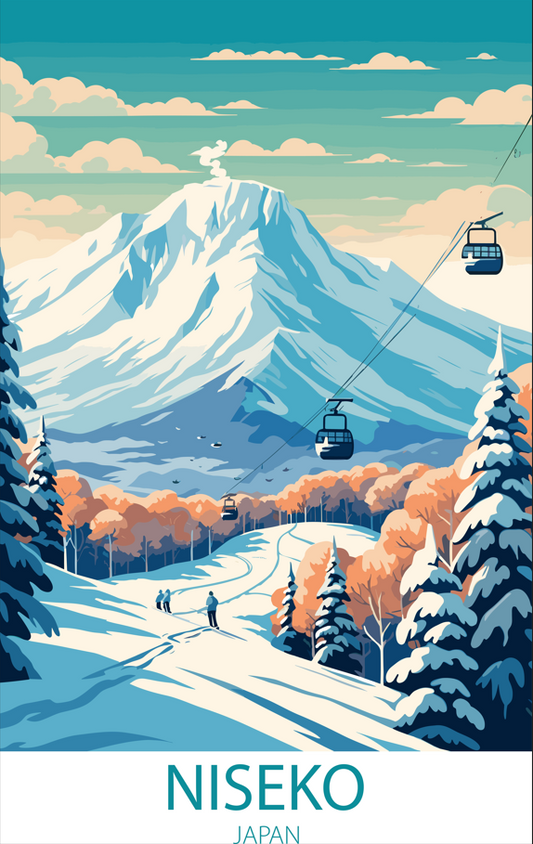 Niseko Japan A4 Poster