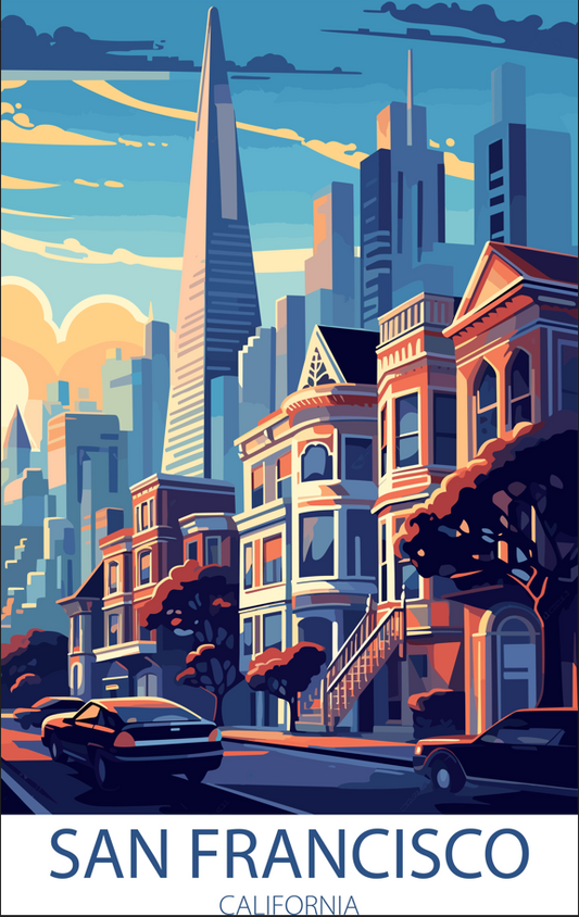 San Fransisco California A3 Poster