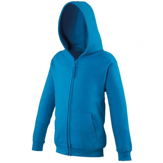 Plain AWD Kids Zipped Hoodie