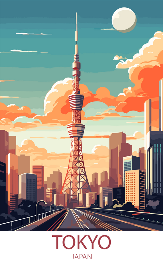 Tokyo Japan A3 Poster